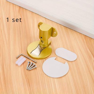 TEMU 1set Stainless Steel - Strong Magnetic , Anti-collision , Suitable For Bathroom And Office Furniture Image