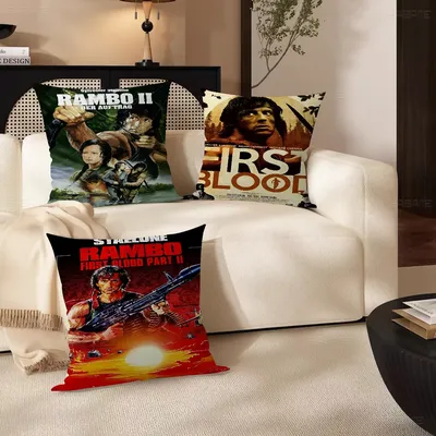 Klassischer Film Rambo First Blood, personalisiertes Bild, Text, Heimdekoration, Kissen, Image