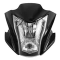 Carene per fari neri per moto faro anteriore per Kawasaki ER6N 2012-2015 2013 2014