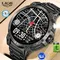 LIGE Outdoor GPS Track Kompass Smart Uhr Männer 760 mAh Große Batterie Sport Fitness Uhr Bluetooth Anruf Gesundheit Smartwatch für Mann