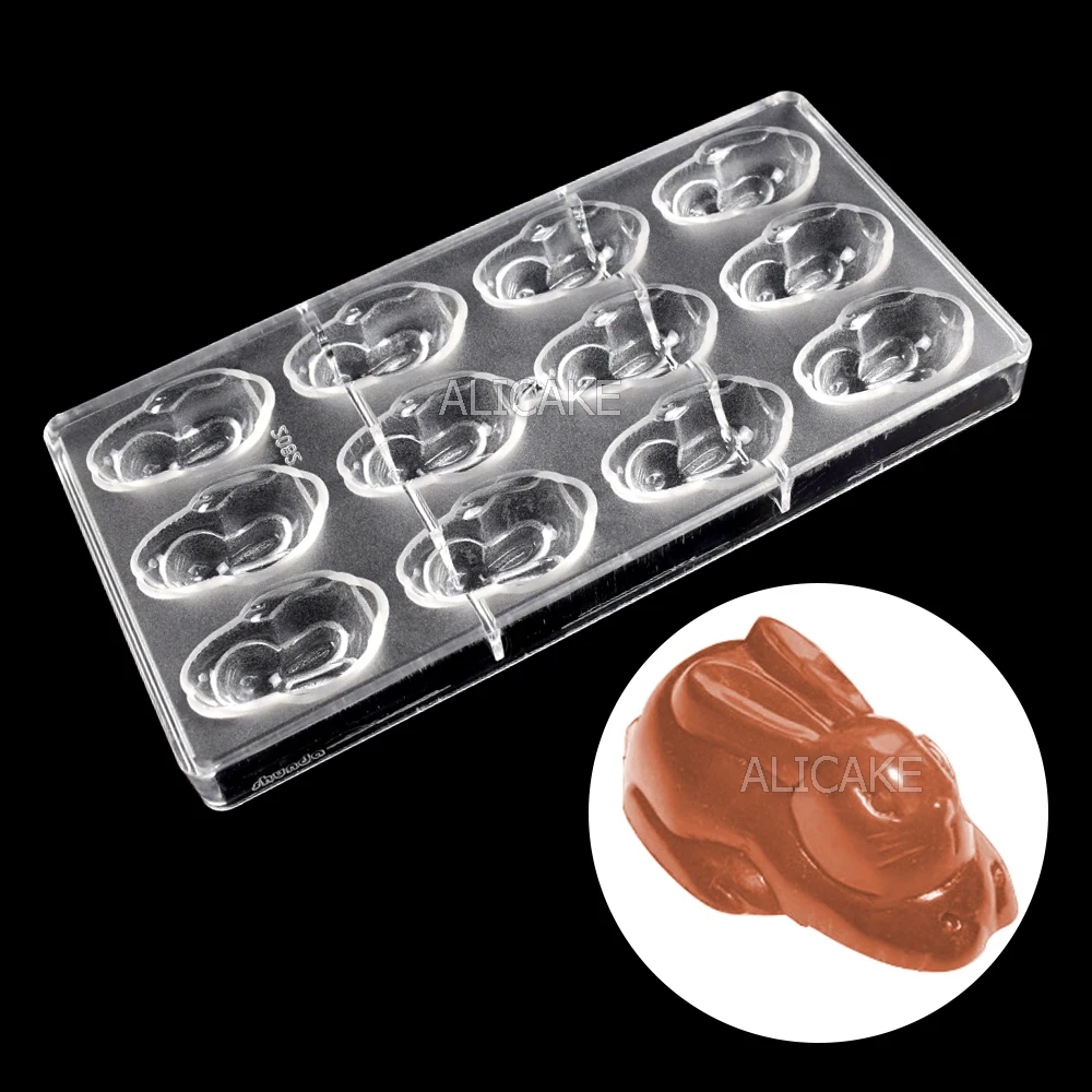 Osterhase Schokoladenform Kaninchenform Polycarbonat Schokoladenbonbons Süßigkeiten Süßwaren Backen Gebäck Werkzeuge Image