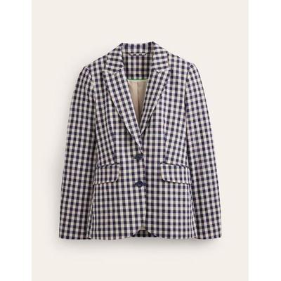 Marylebone Bi-stretch Blazer - White - Boden Jackets