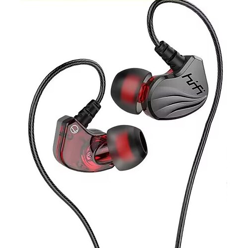 kabelgebundene Ohrhörer mit Mikrofon, 3,5 mm In-Ear-Kopfhörer, Geräuschisolierung, wasserdicht, kabellose Stereo-Ohrhörer, satter Bass mit 1,2 m Kabel, Lautstärkeregler für Telefon, Laptop, PC, Tablet, MP3-Player Image