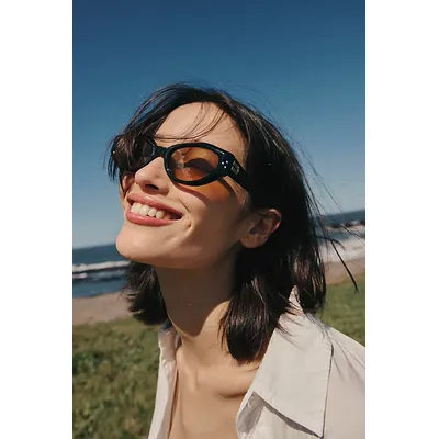 Carrie Cat Eye Sunglasses at Free People in Black