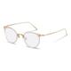 Rodenstock Quadratisch Azetat Brillen in Apricot, Gold für Damen, Brille mit Sehstärke, optional mit Sonnenbrillen tönung oder Blaulichtfilter (Modell R7079)