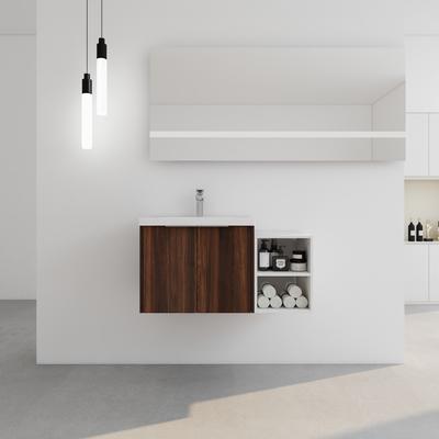 36 Inch Soft Close Doors Bathroom Vanity With Sink,A Small Storage Shelves,24 Inch and 12 Inch Combination Cabinet