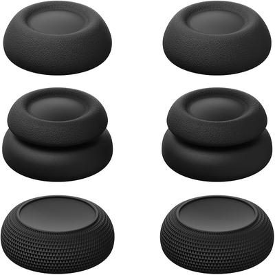 TEMU Portal 6pcs Set Of Thumb Grip Joystick Cap Simulation Joystick Protective Covers - Black