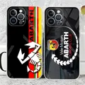 A-abarthES car Mouse Pad For iPhone 15 14 Dirty resistant 12 13 11 Pro Max Mini X XR XS 7 8 Plus hot transparent cover