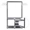 Black Wardrobes Clothes Rack Floor Standing Clothes Hanging Storage Shelf Closet Clothes Holder