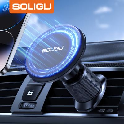 TEMU Soligu , Strong Magnetic Phone Holder For Car Vent, 360° Hands Free Phone Holders For Your Car, Universal Car Cell Phone Holder Mount For Iphone & All Phones