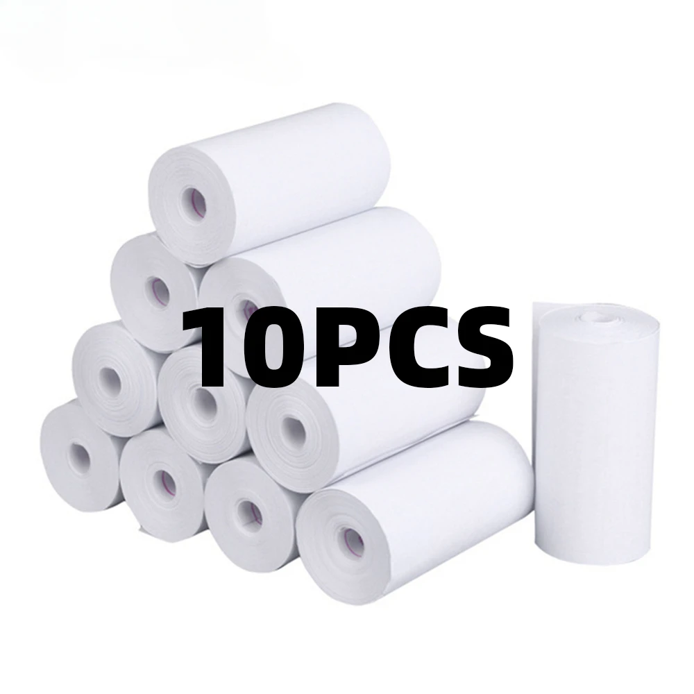 10 Rollen 57x25 MM Thermopapier Weiß Kinder Kamera Instant Print Kinder Kamera Druckpapier Ersatz Zubehör Teile Image