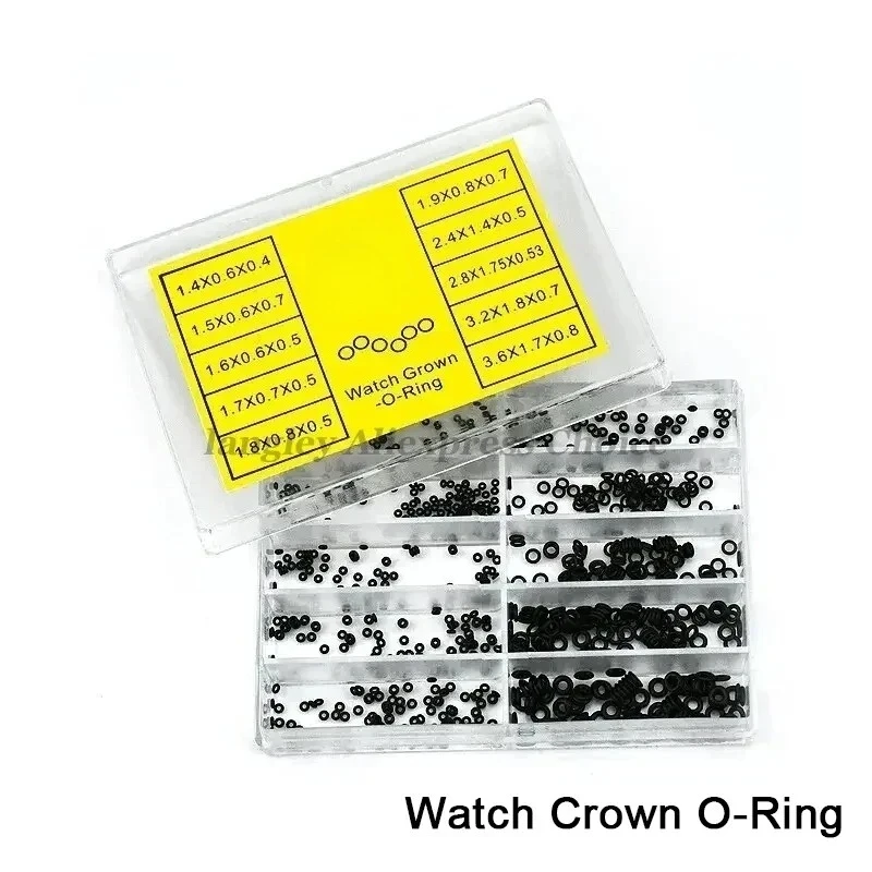 Neue Mini Gummi Unterlegscheibe O-Ring Uhr Krone Wasserdichte Uhren Dichtungen Uhr Reparatur Werkzeuge für Uhrmacher Zubehör Image