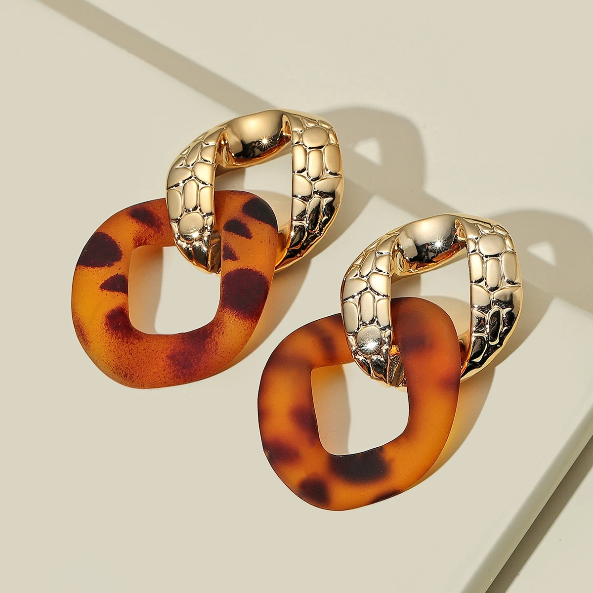 2024 Hip Hop Dicke Kette Tropfen Ohrringe für Frauen CCB Material Übertrieben Große Hängende Ohrringe Hochzeit Schmuck Geschenke