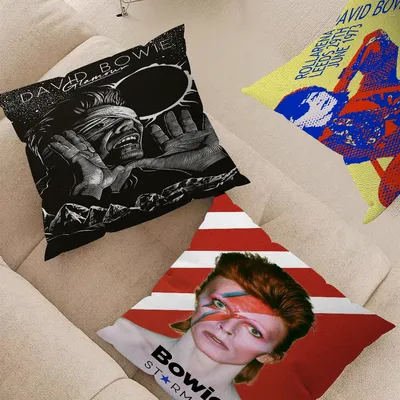 D-DAVID-BOWIES Kunstdruck 45*45cm Kissenbezug Kissenbezug Dekor Kissenbezug Home Kissenbezug für Image