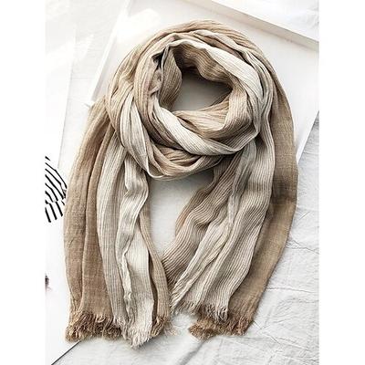 sciarpa leggera in cotone sfumato da uomo – accessorio di moda casual per outfit primaverili, autunnali e quotidiani