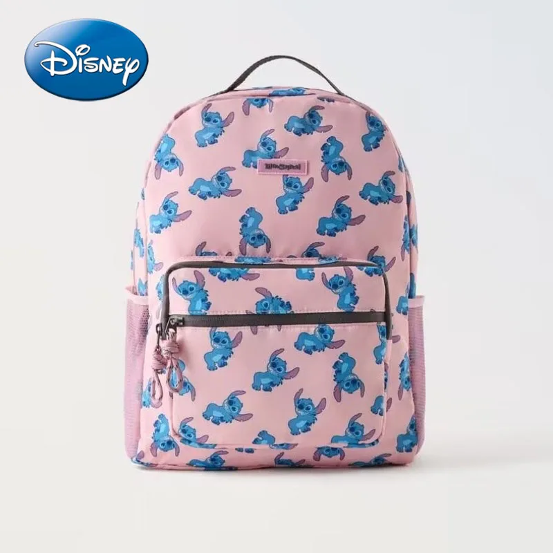 DisneyCartoon Stitch – sac à dos polyvalent de grande capacité, à la mode, pour loisirs, voyage, chariot enfichable multifonctionnel, sac d'école
