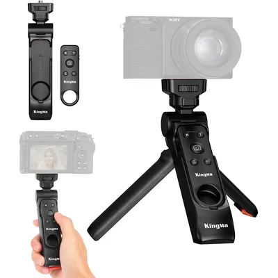 Wireless Remote Control Camera Portable Travel Mini Tripod Handheld Grip for Sony ZV-1/F RX100 VII Canon RP 6D Mark II Nikon Z50