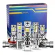 2pcs Car LED Headlight Bulbs fog lights 50000LM Auto Canbus High/Low Beam H1 H4 H7 H8/H9/H11/H16JP 9005/HB3 9006/HB4 With Fan