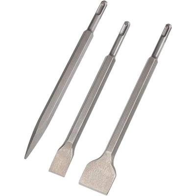 Sds Plus Meißel, 3er-Set (Breitmeißel, Flachmeißel, Spitzmeißel) für leichte Bohrmaschinen und Image