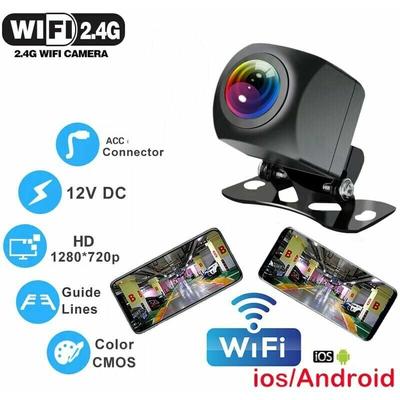 Jalleria - wifi Drahtlose Auto-Rückfahrkamera 170-Grad-Dash-Kamera HD-Nachtsicht für iPhone Android