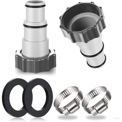 2PCS Schwimmbadschlauchadapter, Schwimmbadadapter, Adapter für Intex Schwimmbad, Image