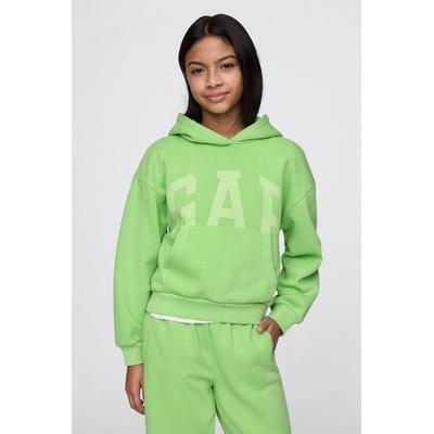 Gap Girls Green Logo Vintage Fleece-Lined Hoodie (4-13yrs) - Green