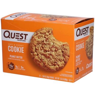 Quest Protein Cookie Peanut Butter 12x59 g Beutel Image
