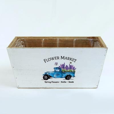 Flower Market Truck With Plants Decorative Box
