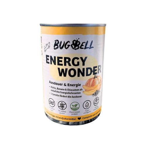 Sparpaket: 24x400g BugBell Energy Wonder Adult Kürbis, Banane & Chiasamen Hundefutter nass