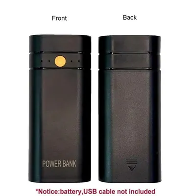 2 Slots 18650 Akku USB Typ-C Power Bank Ladegerät Hülle DIY Box für Telefon Elektronisches Laden Image