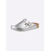 Clog MUBB, Damen, Gr. 42, silber (silberfarben), Glattleder, Schuhe