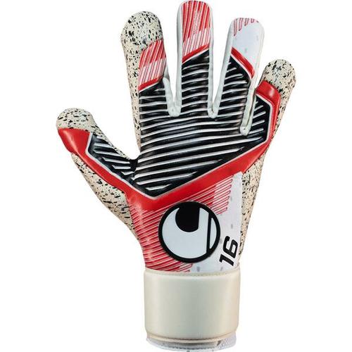 UHLSPORT Herren Handschuhe Powerline Supergrip+ HN, Größe 11 in schwarz/rot/weiß