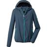 KILLTEC Damen Softshell Jacke mit Kapuze, packbar Trin WMN SOFTSHELL JCKT, Größe 36 in Blau