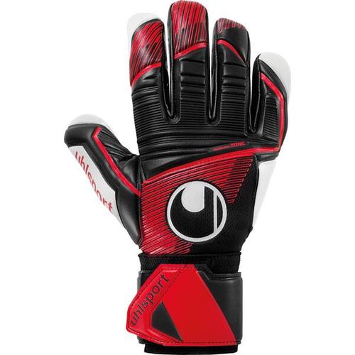 UHLSPORT Herren Handschuhe Powerline Supersoft HN, Größe 5,5 in schwarz/rot/weiß