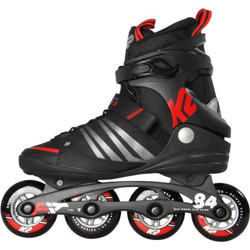 K2 Herren Inlineskates ""F.I.T. 84 Speed Alu"", Größe 45 in Schwarz/Rot