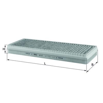 MAHLE Filter, Innenraumluft Universal für MERCEDES-BENZ A9308350247 A0008303418 0008301318 LAK 43 Image