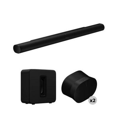 Sonos Arc Ultra Soundbar, Sub 4 Wireless Subwoofer & 2 x Era 300 Speakers Set (Bl ARCG2US1BLK