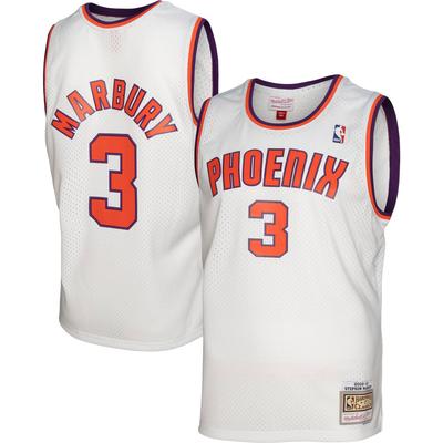 Mitchell & Ness Stephon Marbury – Weißes Phoenix Suns 2002/03 Hardwood Classics Swingman-Trikot für Herren Image