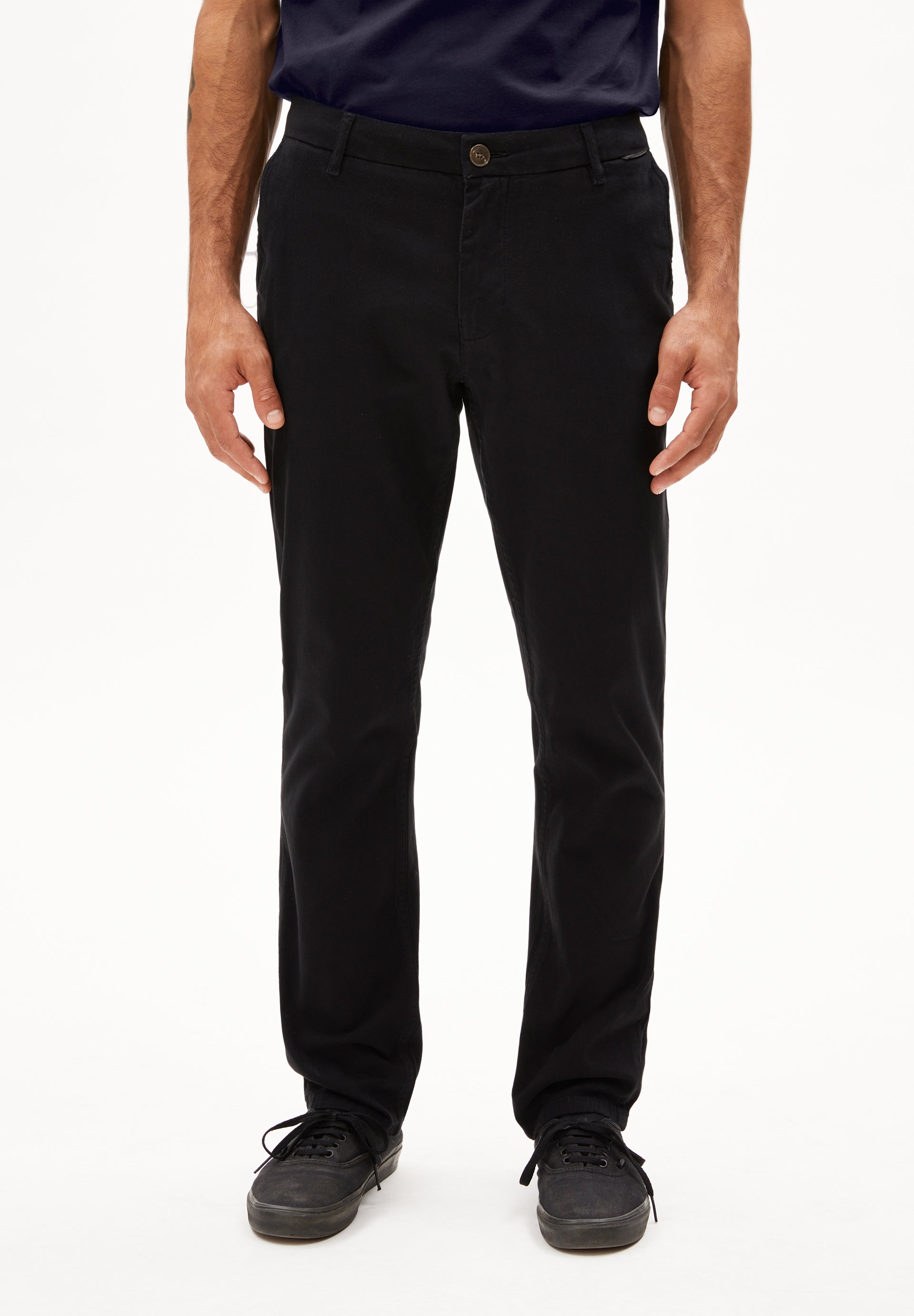 AASTER | Chino Hose aus Bio-Baumwoll Mix - schwarz (32-34) Image
