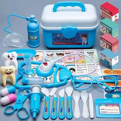 Children's doctor toy set, toolbox, medical play, neglecting injections, stethoscope, etc., medical tool toys
