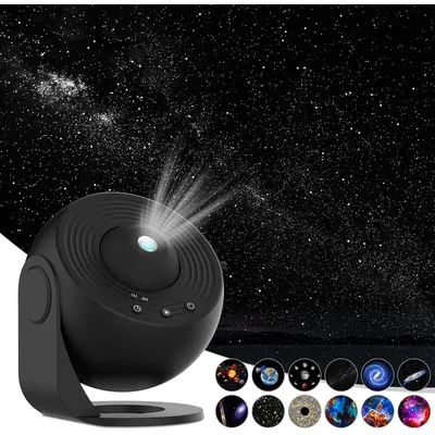 12 in 1 Star Projector Night Light 4K HD Planetarium Projector for Kids Room Valentines Gift 360° Rotate Galaxy Projector Lamp