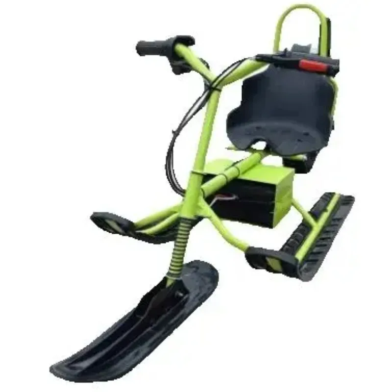 Schneemobil, elektrisches Gelände-Gokart für Schlitten, malerische Fahrt, Schnee-Scooter-Eisunterhaltung Image