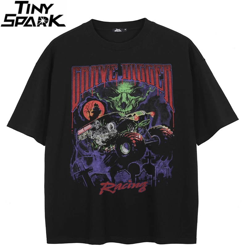 2024 T-Shirt Streetwear Grab Digger Grafik T-Shirt Baumwolle Hipster Männer T-Shirt Unisex Tops T-Shirts schwarz Hip Hop