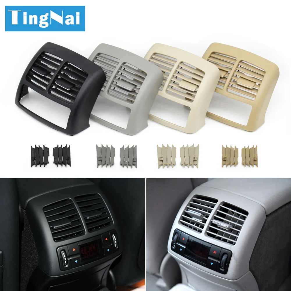 W211 Auto Hinten Klimaanlage AC Vent Grill Outlet Abdeckung Panel Für Mercedes Benz E Klasse 2003-2008 E200 E230 e260 E2800 E350 Image
