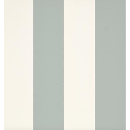Little Greene 'Broad Stripe - Celestial Blue' - Blue Wallpaper
