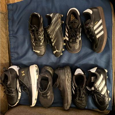 Adidas Shoes | Boys Shoes Lot - Adidas, Nike, Puma, Under Armour (Pre-Owned) Sizes 12.5 - 13.5 | Color: Black | Size: Sizes 12.5 Through 13.5