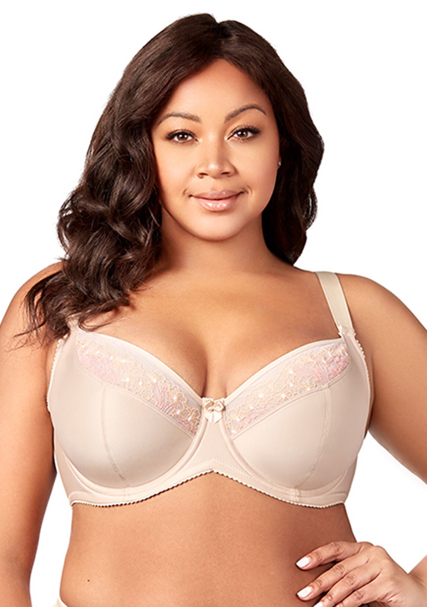 Plus Size Women's Star Curves Underwire Bra 2918 by Elila in Beige (Size 42 G)