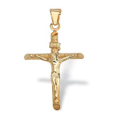 Women's Crucifix Pendant in 14k Gold by PalmBeach Jewelry in Yellow (Size ONE SIZE)