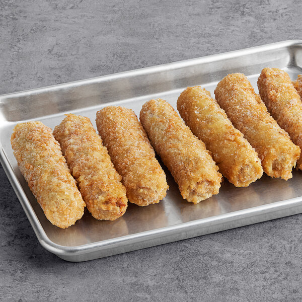 Crunch Factory Corned Beef Reuben Crunch Rolls 3.35 oz. - 48/Case