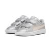 Sneaker PUMA "PUMA Smash 3.0 Glitz Glam Sneakers Mädchen", Kinder, Gr. 21, glacial gray frosty pink, Obermaterial: Synthetik, Textil; Futter: Textil; Innensohle: Textil; Laufsohle: Gummi, Schuhe
